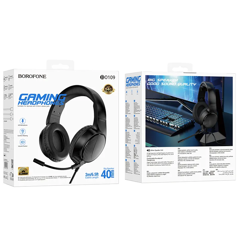 Borofone BO109 Bountiful Gaming Headphones με σύνδεση 3.5mm